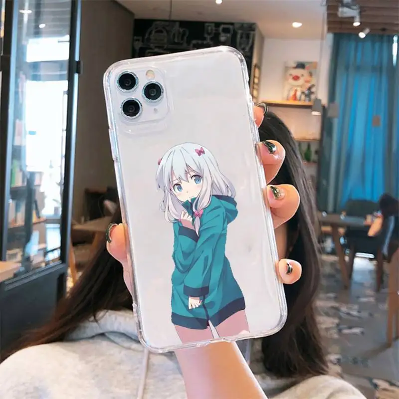 

eromanga sensei cute sexy temptation Phone Case Transparent for iPhone 6 7 8 11 12 s mini pro X XS XR MAX Plus cover funda shell