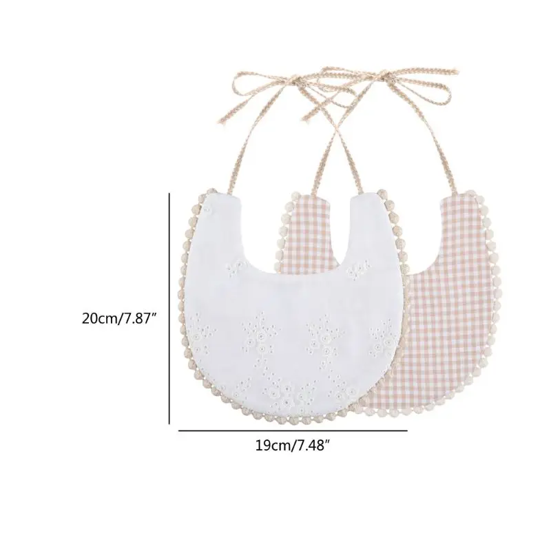

Reusable Floral Vintage Baby Tassel Saliva Towel Newborn Photography Props Double Side Bibs Bandana Kids Burp Cloth Baby Towel S