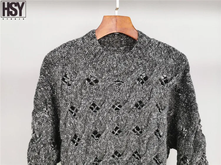 【HSY】2019 Осень Зима Новая Женская шерстяная пряжа cкручивание плетение волос Twist