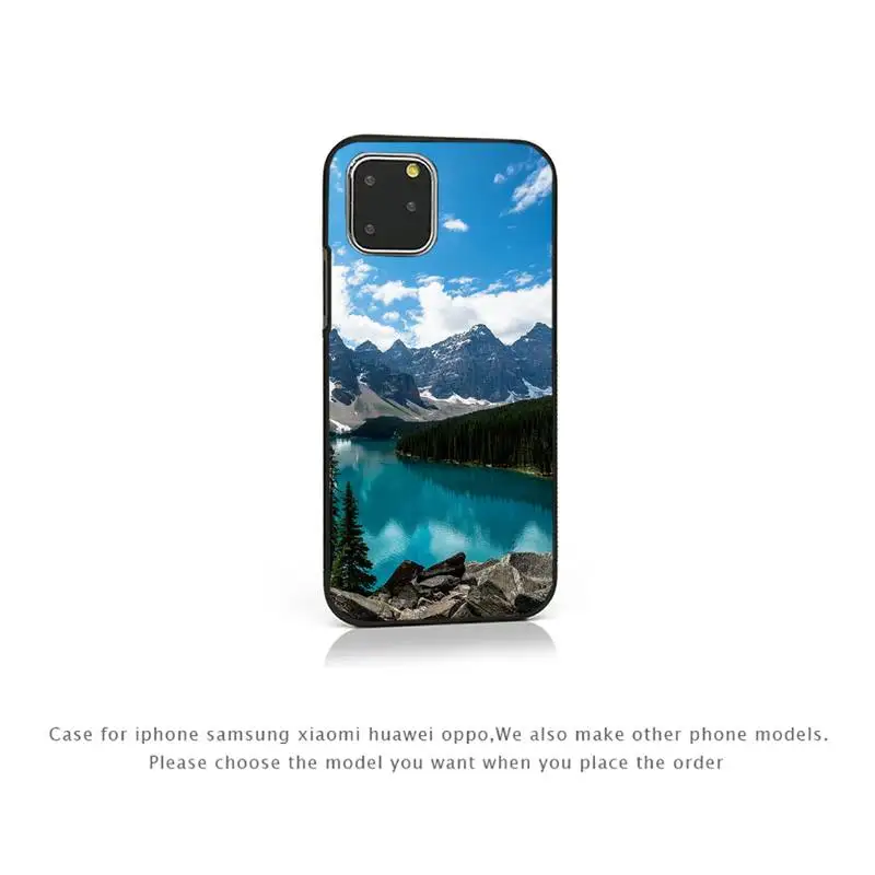 

Winter Snow Mountain Scene Phone Case for iPhone 7 8 11 12 Pro X XS Max XR Samsung A S 10 20 50 Plus pro funda