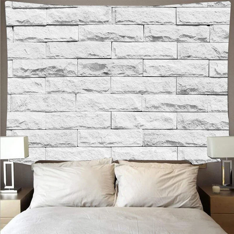 Aggcual Wood plank texture tapestry wall hanging stone 3d print background cloth decoration Bedspread Tablecloths mat tap35 | Дом и сад