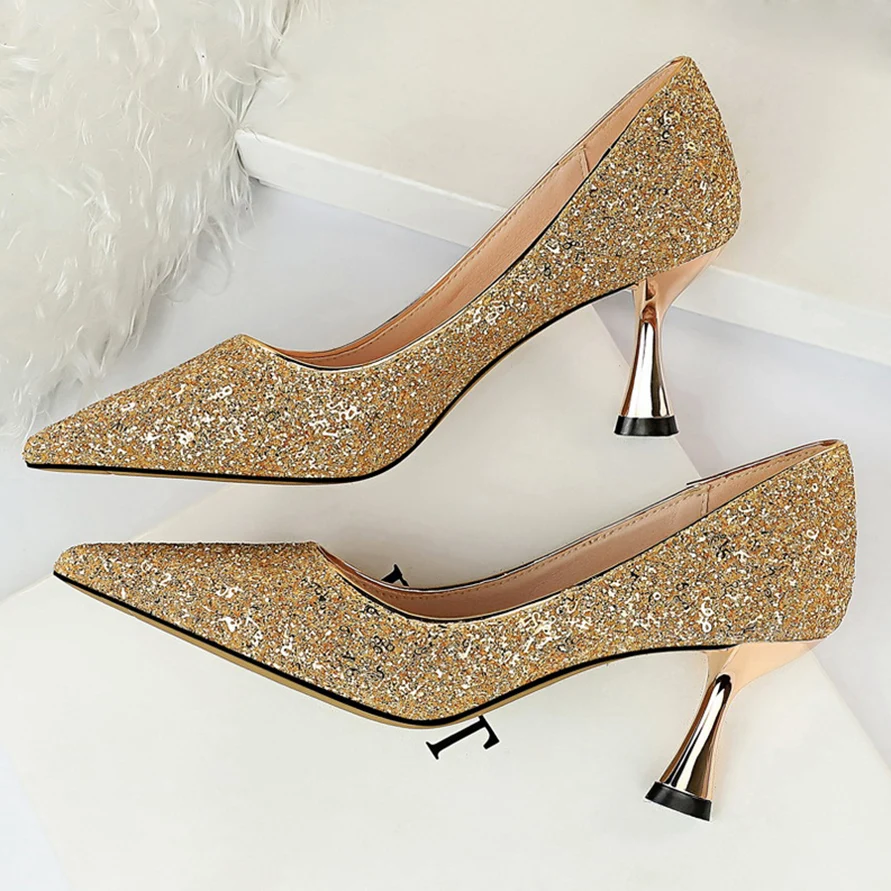 2020 женские блестящие туфли лодочки на высоком каблуке 7 см свадебные низком