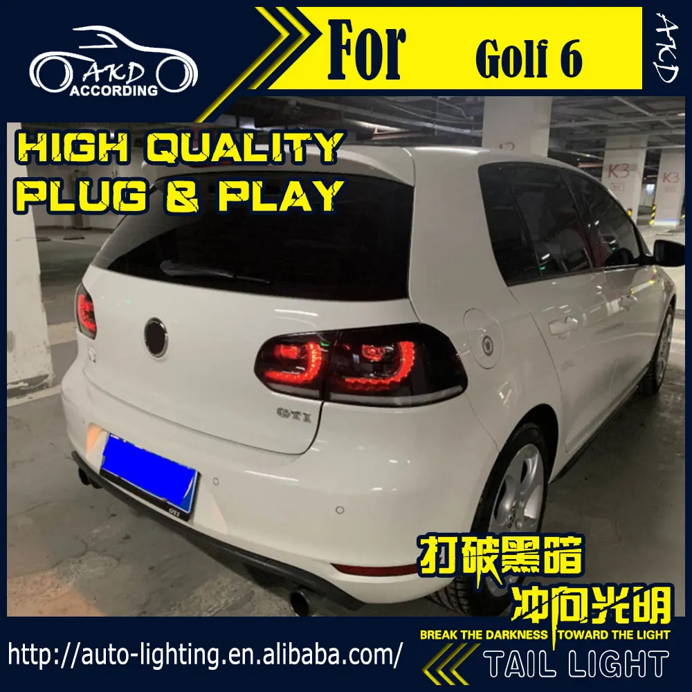 АКД стайлинга автомобилей хвост лампа для VW Golf 6 LED светильник s Golf6 R20 светодиодный