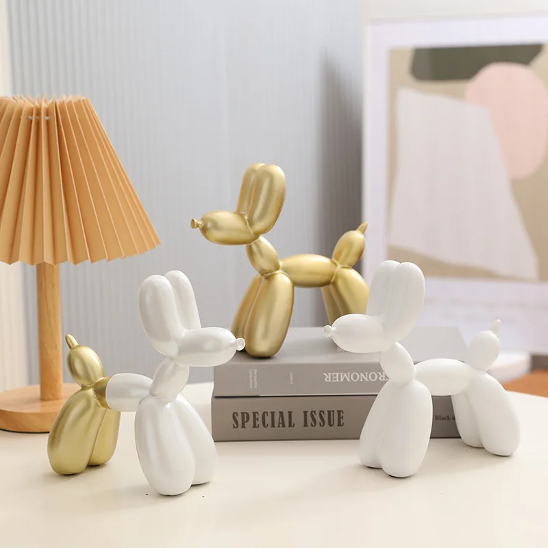 

Resin Balloon Dog Statues Ornaments Christmas Gifts Crafts Living Room Bedroom Desktop Furnishings Home Decoration Accessories