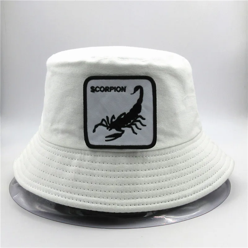 LDSLYJR хлопковая Панама с вышивкой животного рыбацкая шляпа уличная дорожная