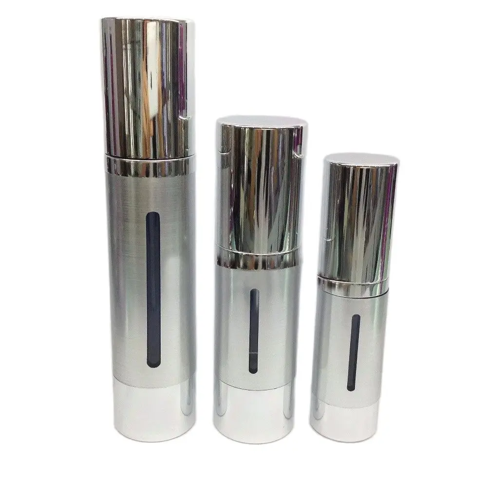 50 мл Серебряная/Золотая безвоздушная бутылка для