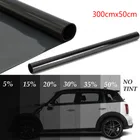 Темная черная Тонировочная пленка для окон автомобиля, рулон 5%-50%, летняя автомобильная пленка для окон, тонировка стекла, защита от солнечной энергии