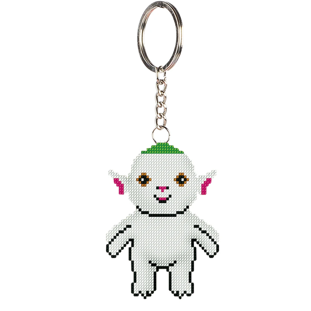 Брелок для ключей с изображением редиса Набор вышивки штампами бисером и