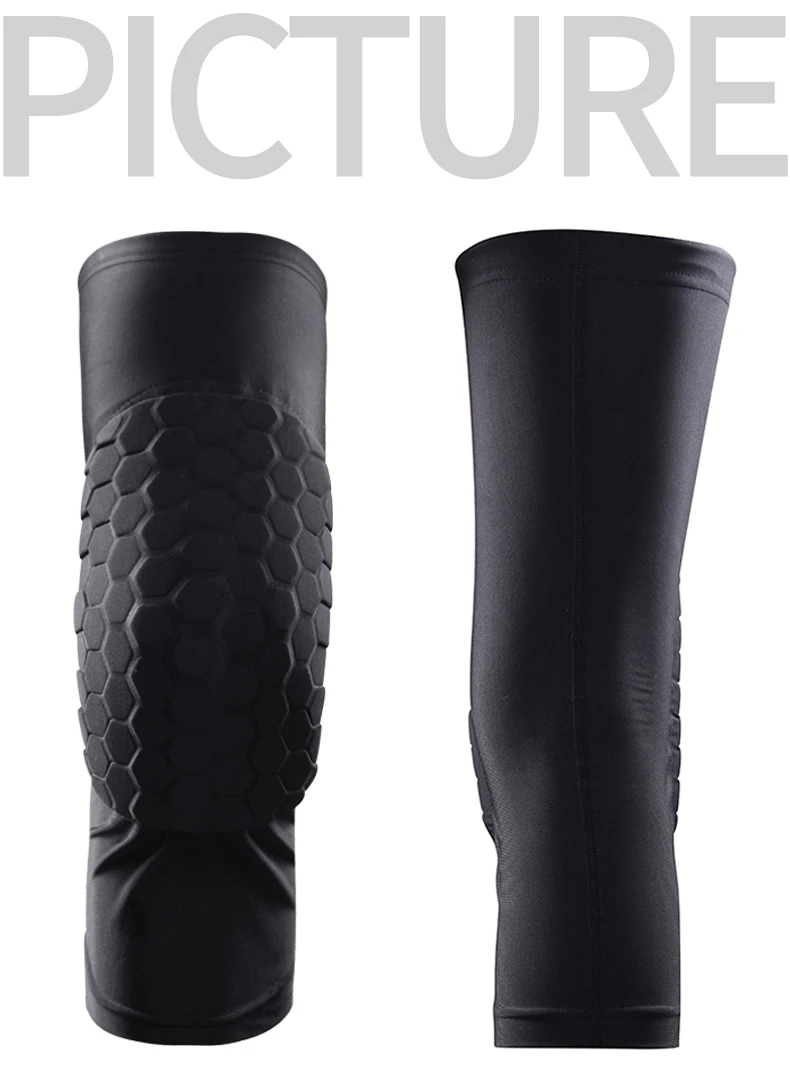 

Veidoorn 1 PCS Basketball HEX Padded Compression Leg Sleeve Basketball Knee Pad