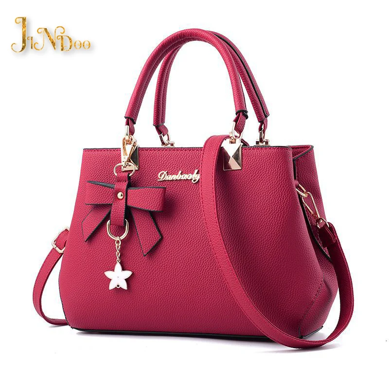 2021 Elegant Shoulder Bag Women Designer Luxury Handbags Women Bags Large Capacity Bow Sweet Messenger Crossbody Bag for Female
