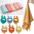 Модные муслиновые детские одеяла пеленки для новорожденных милые чистые 60*60 отборы для кормления многофункциональное банное полотенце шарф детские вещи