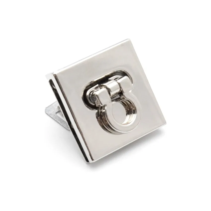 Металлическая застежка квадратной формы поворотный замок сделай сам для сумок