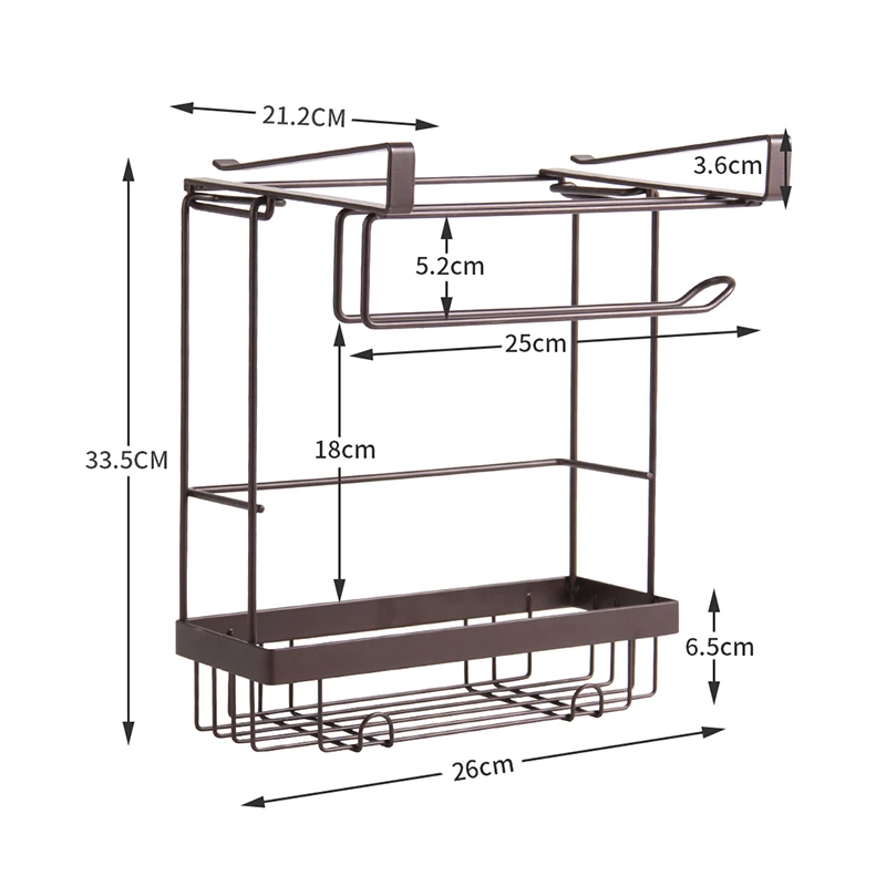 ORZ органайзер для кухонного шкафа полка бумажное полотенце приправа Органайзер