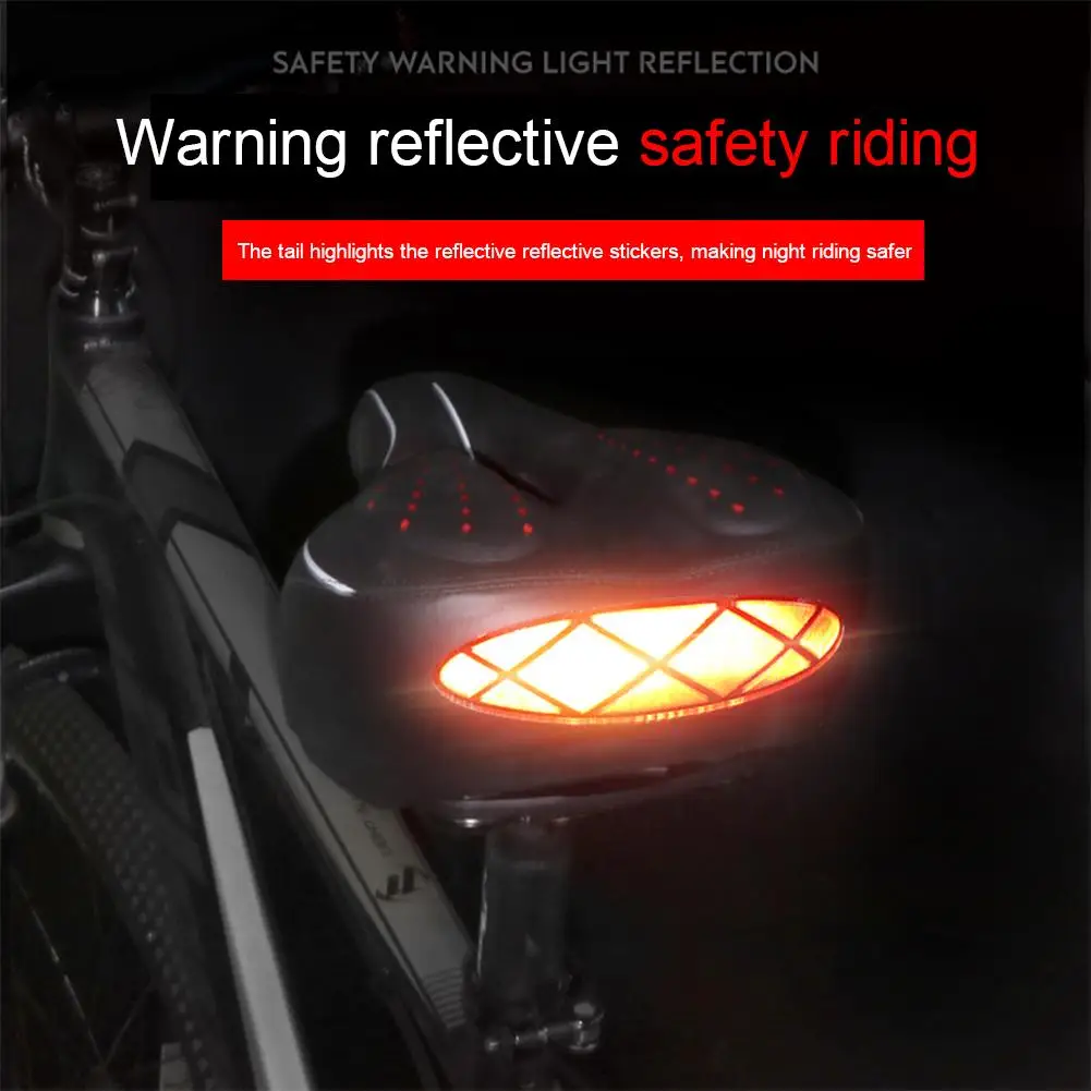

Bicycle Saddle Seat Shock Absorber Comfortable Saddle Cushion Thickened Soft Silicone Shock Absorber Mountain Bike Saddle