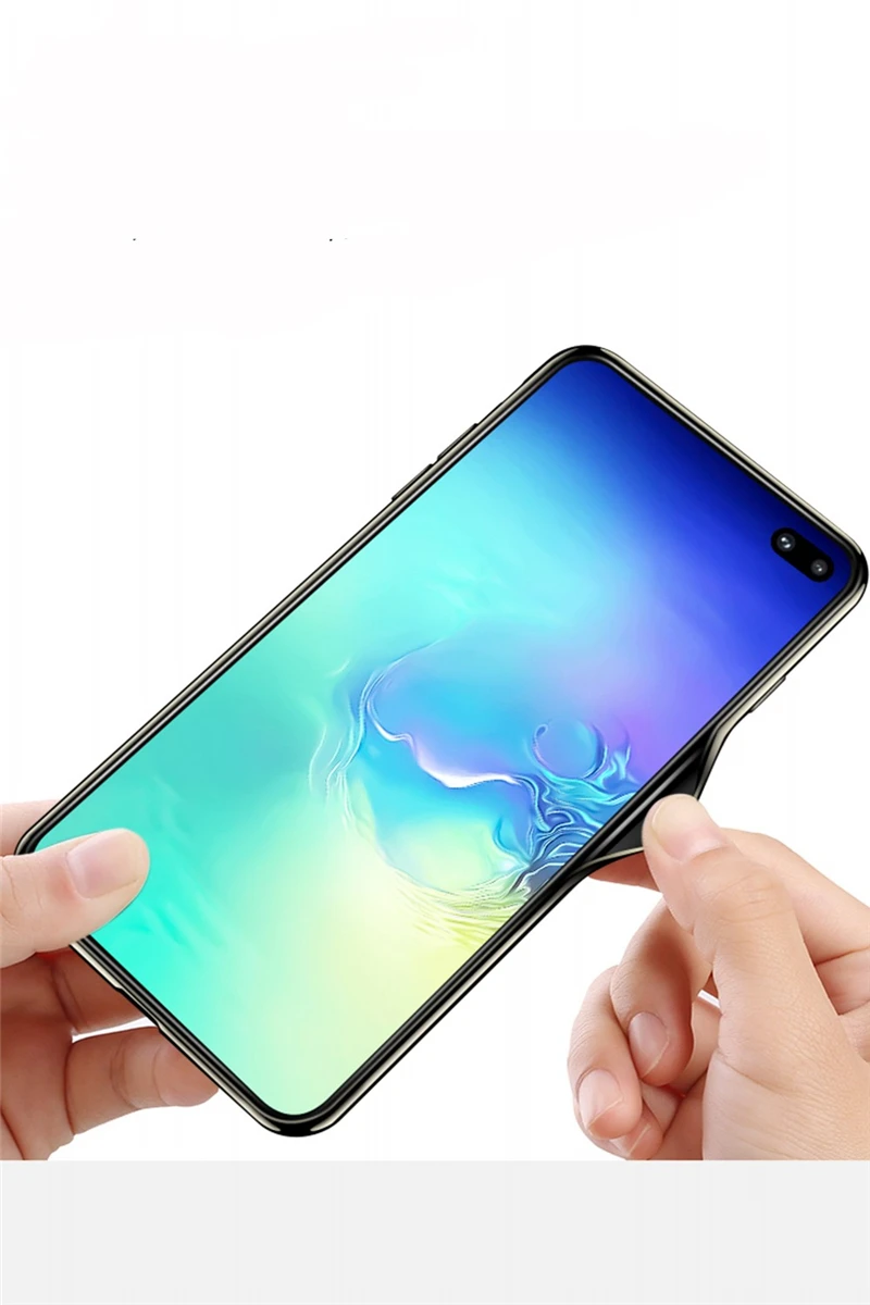 Чехол для samsung Note 10 plus Note 8 9, покрытие, зеркало из плексигласа, рамка из закаленного стекла, жесткая Противоударная задняя крышка для S10 Plus Lite