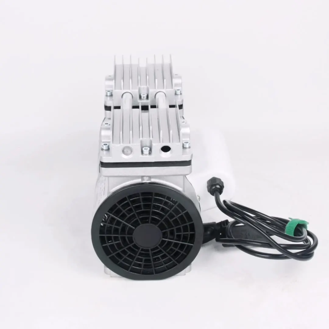

high vacuum 220v oil-free 2 cylinder air compressor pump