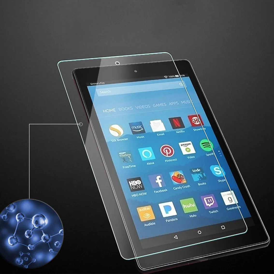 

For Fire Hd 10 2019 Screen Protector, Anti-scratch Tempered Glass Film For Fire Hd 10 2019 (10.1")