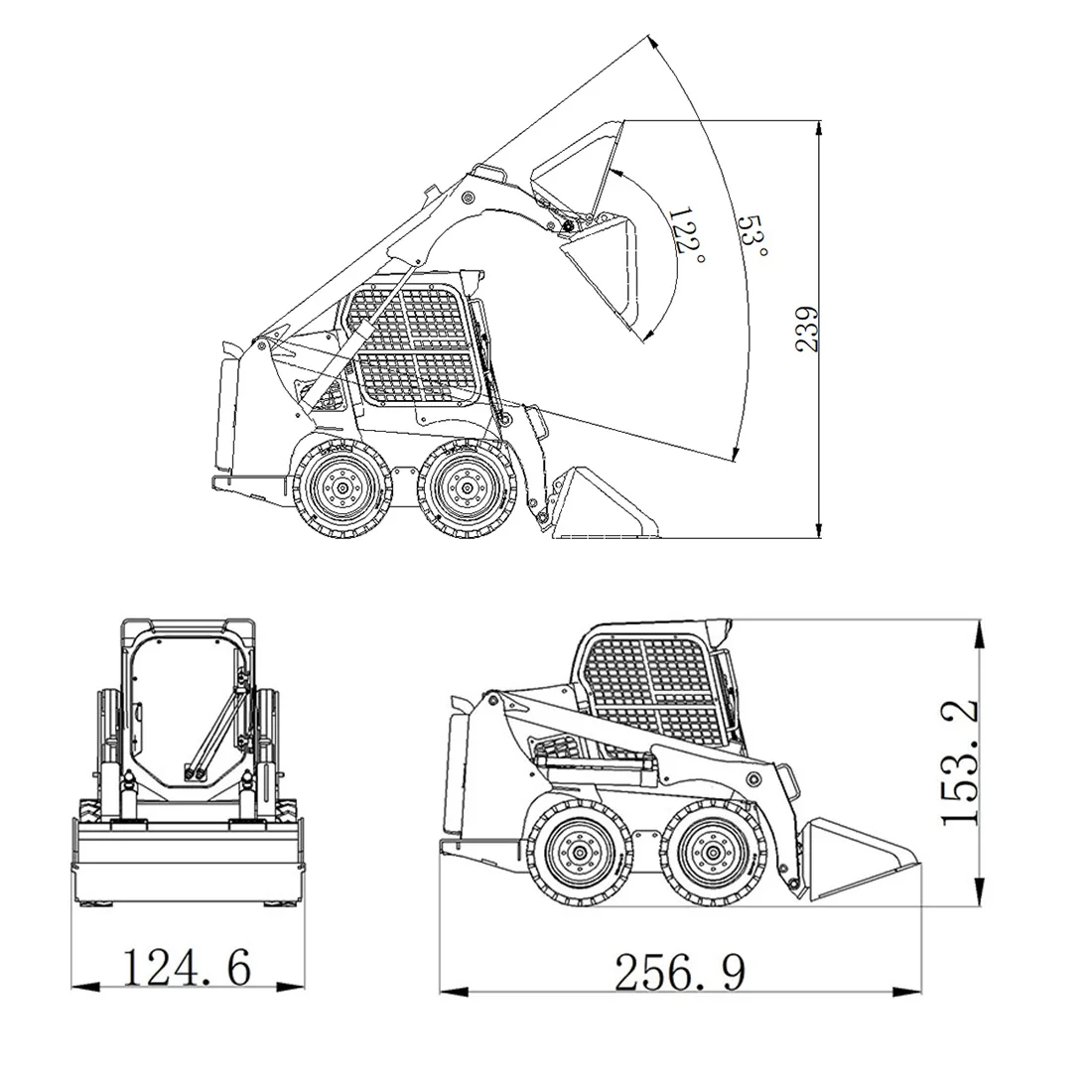 

JDMODEL JDM-160 1/14 RC Hydraulic Skid Steer Loader Construction Model - KIT Version (Without Controller And Battery)