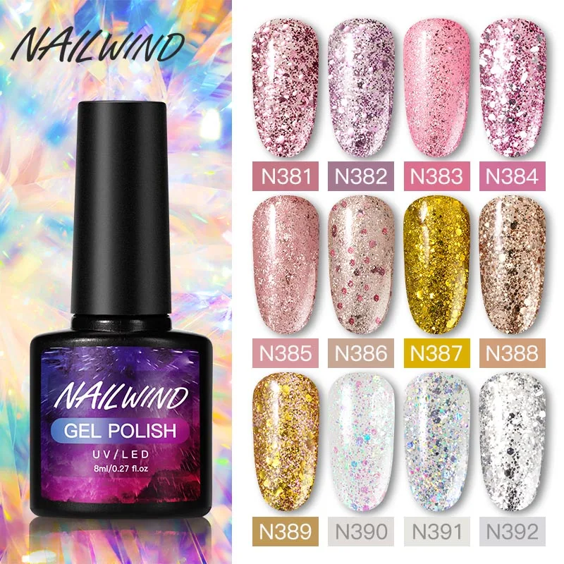

NAILWIND Nail Polish Manicure Gel Nail Polish 8ml Gel For Nail Art Varnish Hybrid Semi Permanent Top Base Of Nails Gel Polish