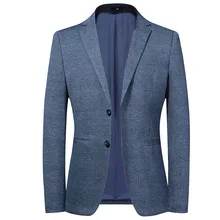 Blazer clásico para hombre, traje Retro con cuello en V, moda de alta calidad, informal, fino, Coreano (2)