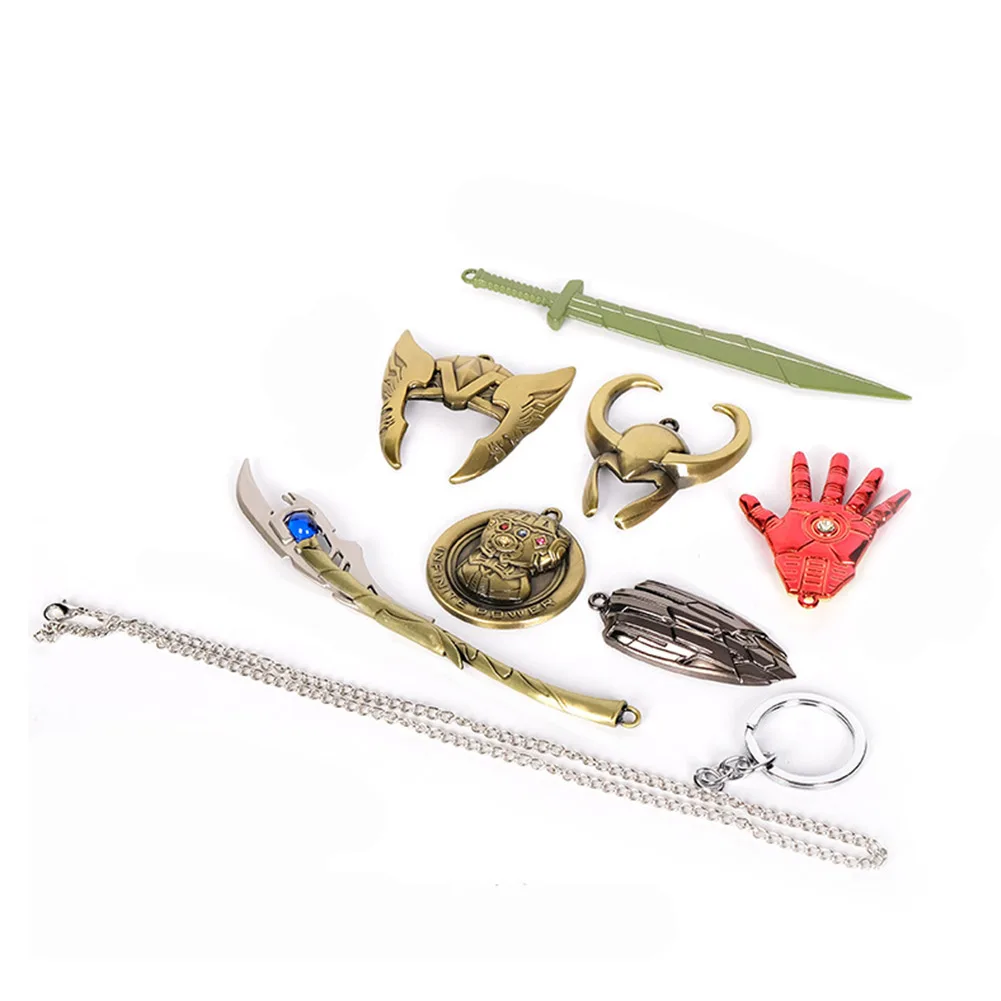 Брелок Loki для косплея цепочка с подвеской коллекционный подарочный набор