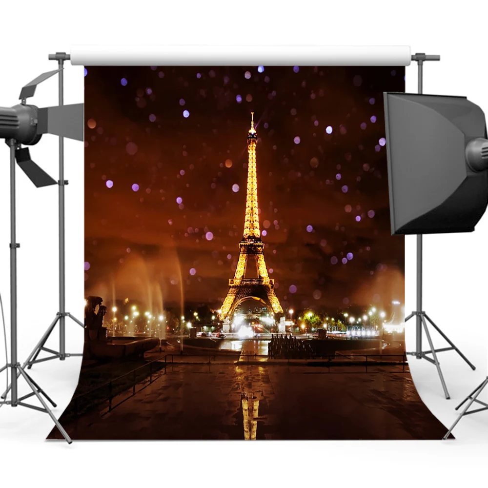 

Эйфелева фотография MOCSICKAGlitter Bokeh, романтический фон для фотостудии