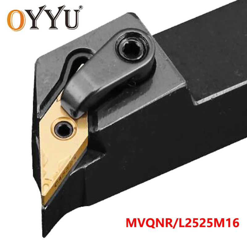 

OYYU Factory Outlet MVQNR MVQNL 2525 MVQNR2525M16 MVQNL2525M16 Lathe Turning Tool Holder use Carbide Inserts VNMG16 CNC Cutting