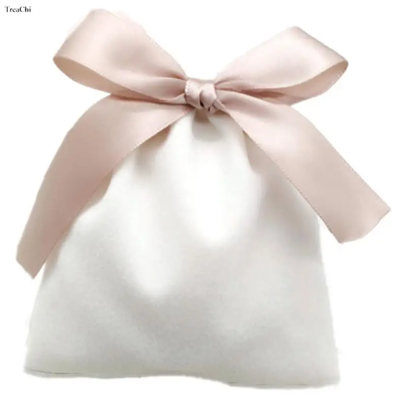 Фланелевые мешочки ручной работы бархатные подарочные пакеты с лентой ювелирные