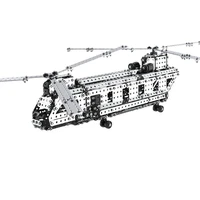 1413pcs3d metal puzzles precision assembly military enthusiasts chinook helicopters models birthday giftsmodel decorations