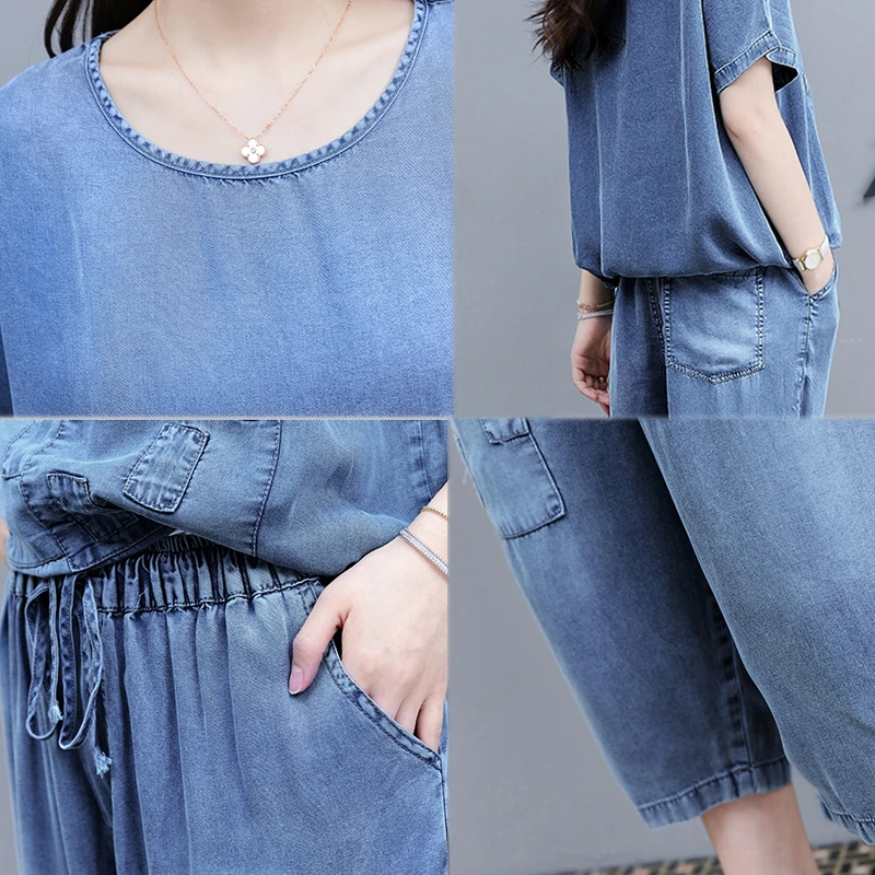 

2 piece sets womens outfits short sets Denim suit clothing tracksuit for women short set for women Two piece set two piece denim