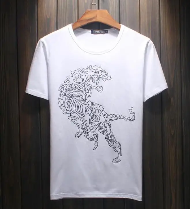 Высококачественная Мужская футболка из 100% хлопка с рисунком сверла 2019 | одежда