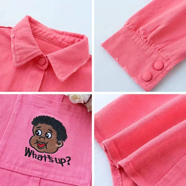 Импортная джинсовая куртка 2020 новые студенческие топы женская Свободная рубашка