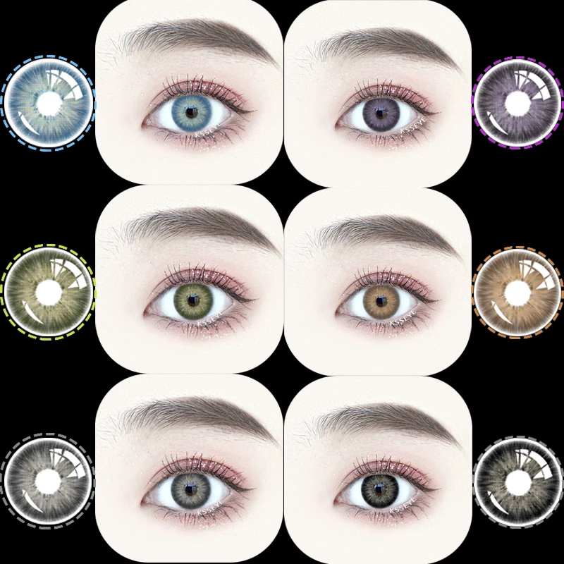 

KSSEYE Pattaya Color Contact lens Cover Deep eyes Soft Color Contact lenses Beautiful Pupil Makeup Weddings, Masquerades