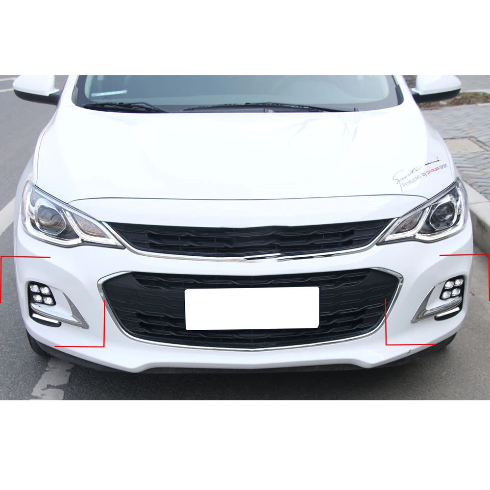 Автомобильные мигающие огни для Chevrolet Rider 2016 2017 2018 12 В ABS светодиодные дневные