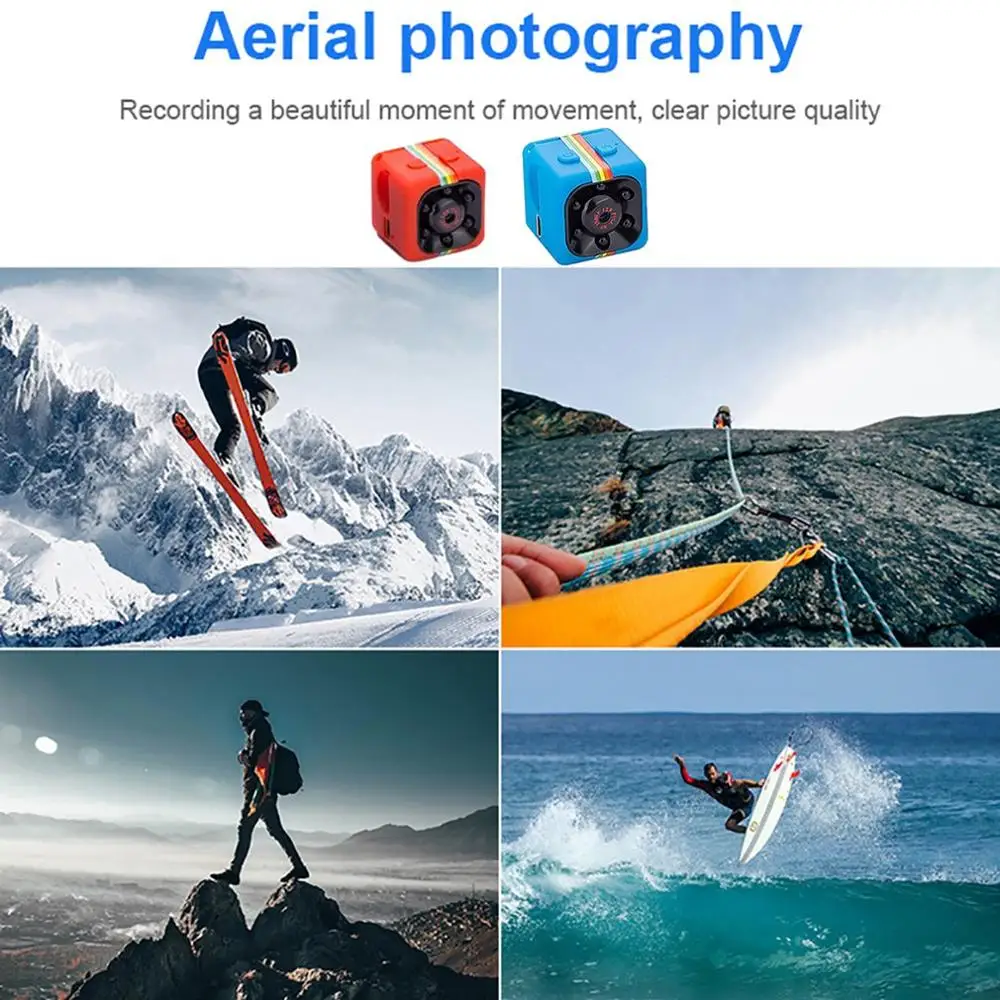 

Universal SQ11 Ultra-mini Mini Infrared Night Vision Sports Camera Auto Accessories