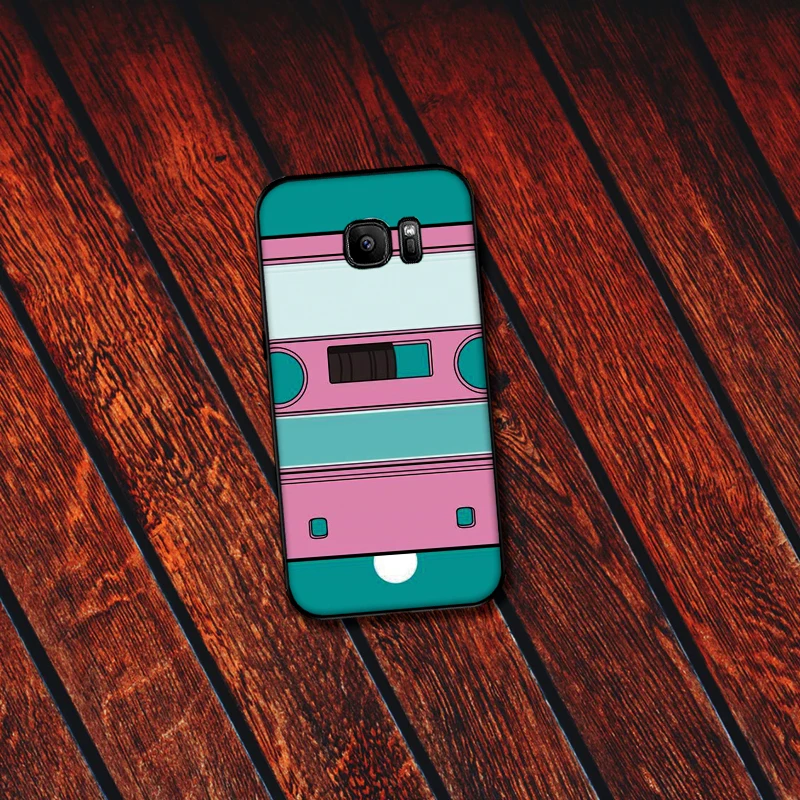 Ретро Классический Кассетный Мягкий силиконовый чехол для телефона Samsung Galaxy S6 S8