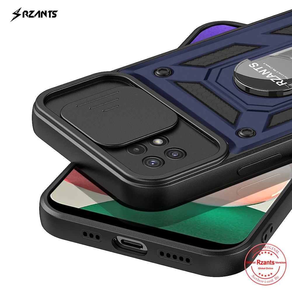 

Rzants For Samsung Galaxy A22 4G 5G Case Shockproof 360 Rotation Ring Holder Hard Casing Lens Protection Military Cover