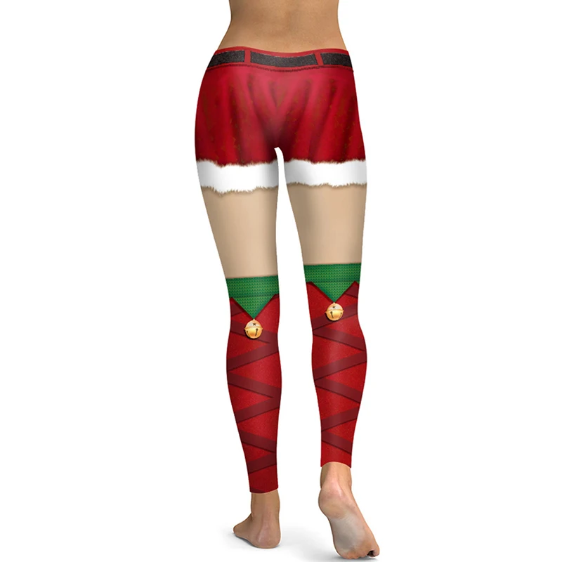 

Christmas Leggings Women Sexy High Waist Skinny Leggins Fitness Legging Ladies Printed Workout Leggings Stretch Trousers Pants