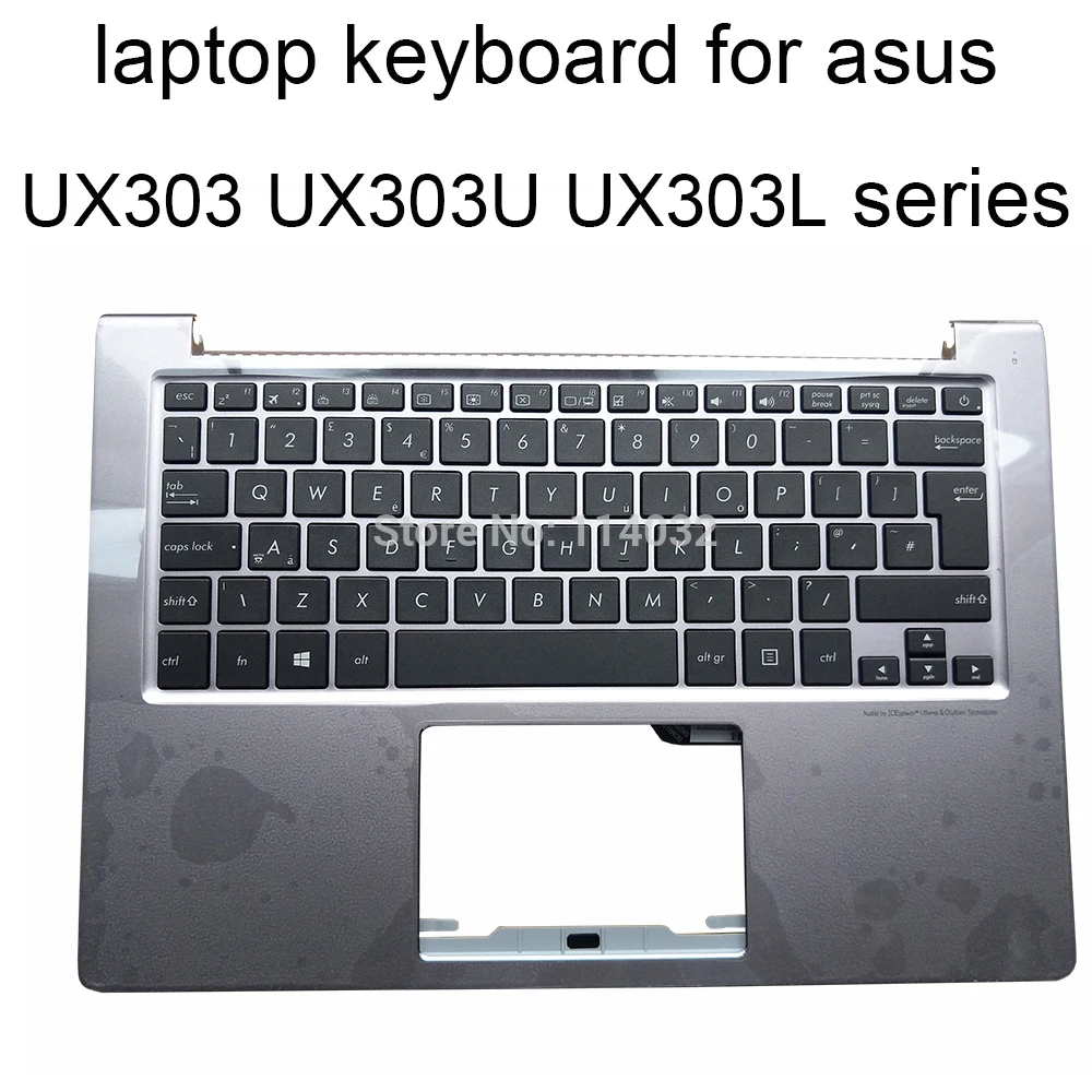 Клавиатура с подсветкой сменные клавиатуры для ASUS UX303 UX303L UX303LA X303LB UX303LN UK EU черный