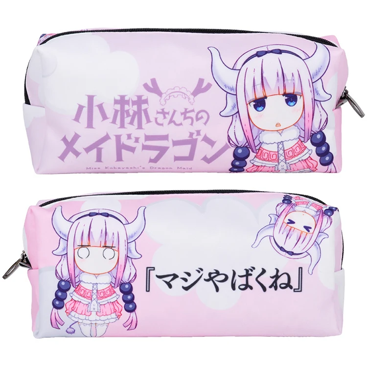 Аниме Miss Kobayashi's Dragon Maid Kanna Tohru чехол карандаш для косплея школьные канцелярские