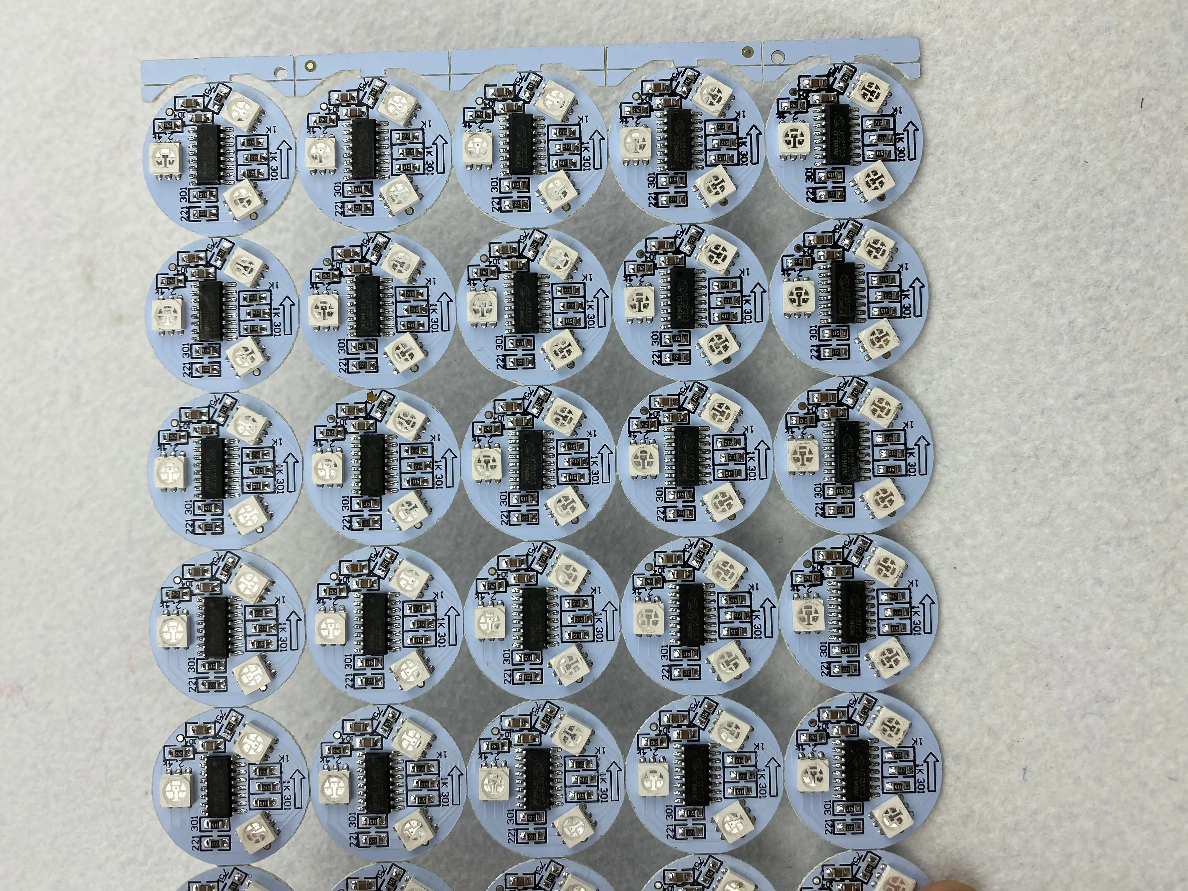 IP20DC12V RGB DMX512 (чип UCS512C3)5050 SMD адресуемых пикселей 0 72 Вт 26 мм Диаметр круглого