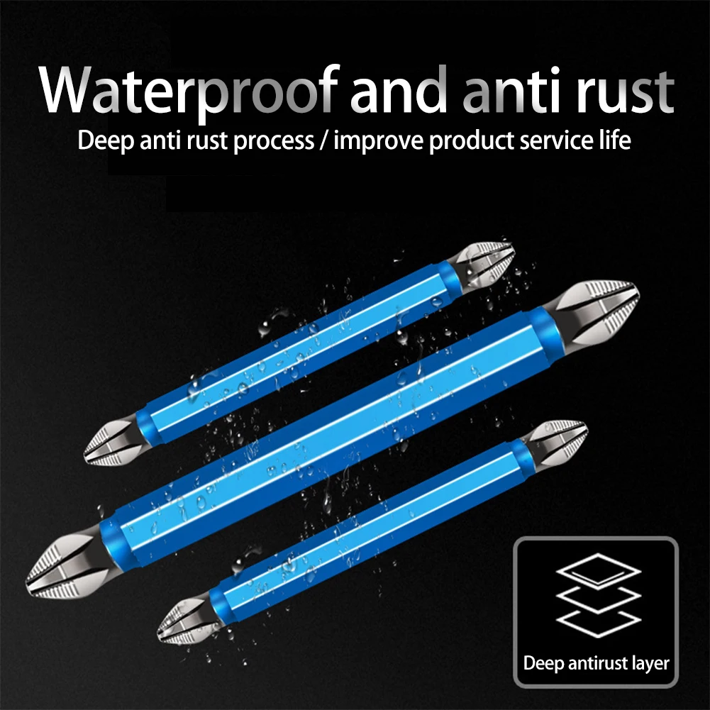 

Double Head Cross Magnet Batch Anti Slip Electric Drill Screwdriver Bits Header Hand Tools