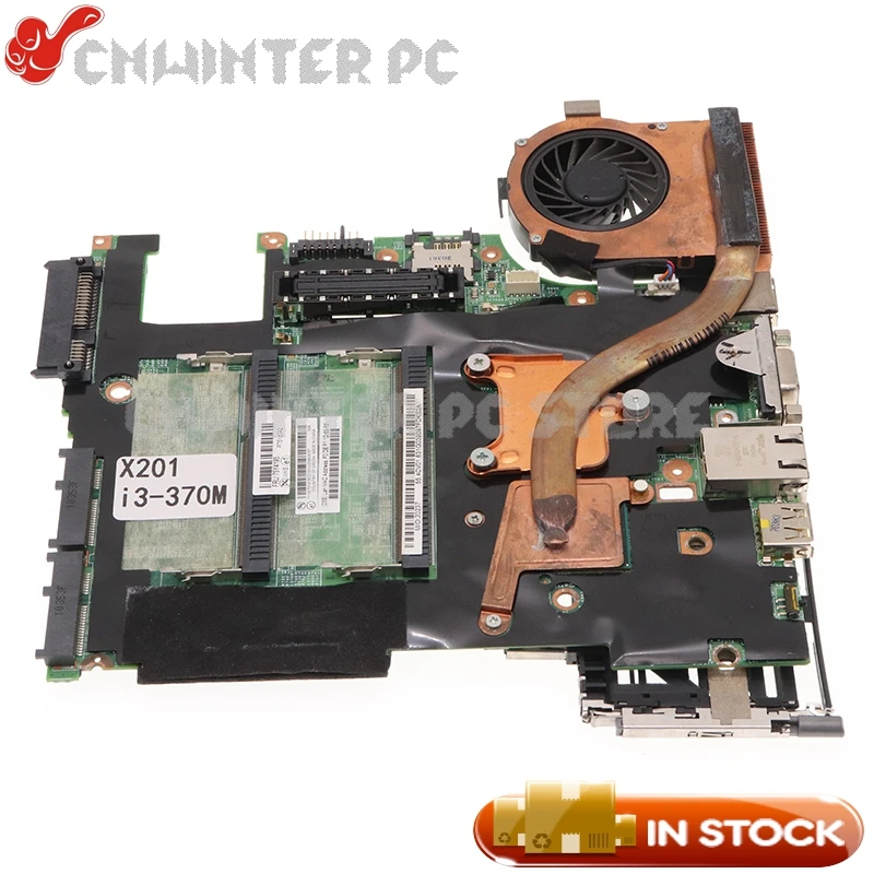 

NOKOTION For Lenovo ThinkPad X201 Laptop Motherboard 75Y4195 48.4CV01.021 I3-370M CPU DDR3 full test