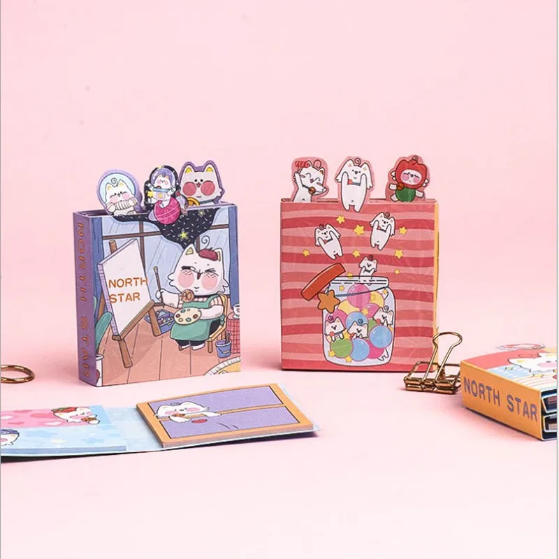 

10packs per lot Cute Cartoon Memo Stationery Notepad School Office Supply Diary To do List Planner Cat Student Award Tape