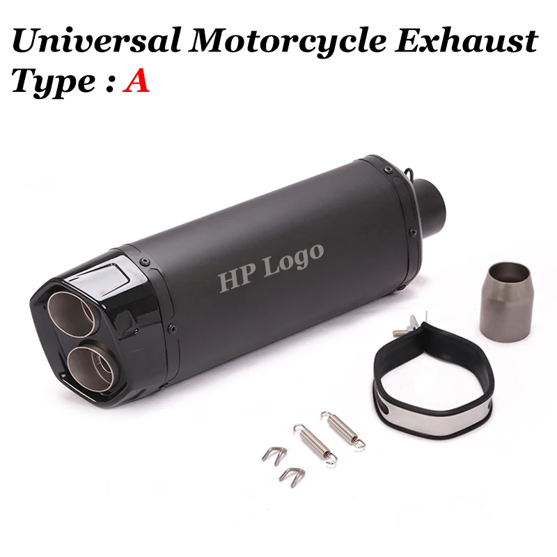 51 мм Универсальный дымчатое лобовое стекло для мотоцикла отверстие выхлопной