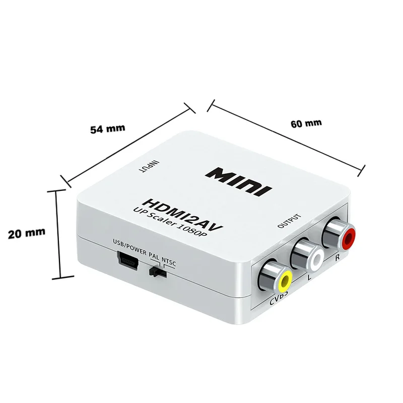 Ingelon преобразователь из VGA в HDMI AV RCA сплиттер 1080P Аудио VGA2AV/CVBS адаптер для ПК к