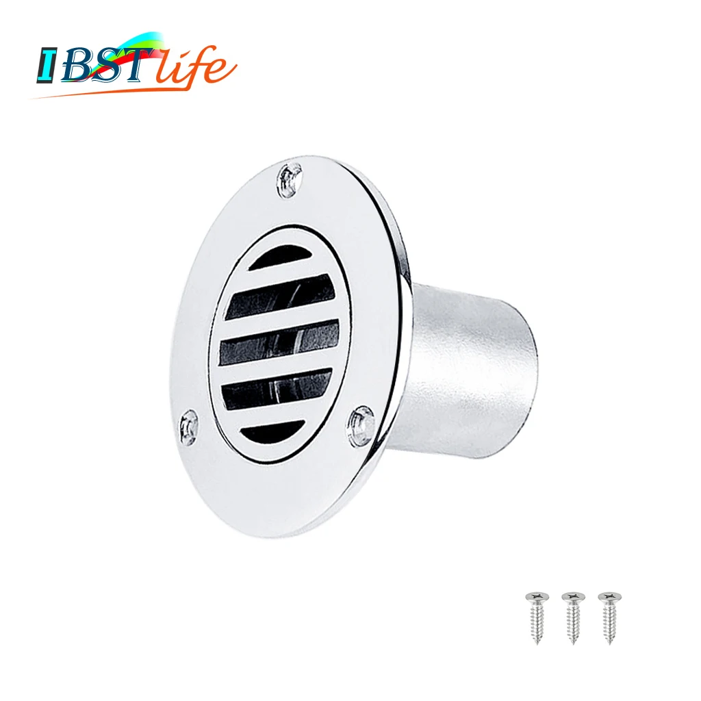 

1.5 inch 38mm Marine Grade Stainless Steel 316 Boat Floor Deck Drain for Boat Yacht Deck Drainage Hardware Rowing Accessories