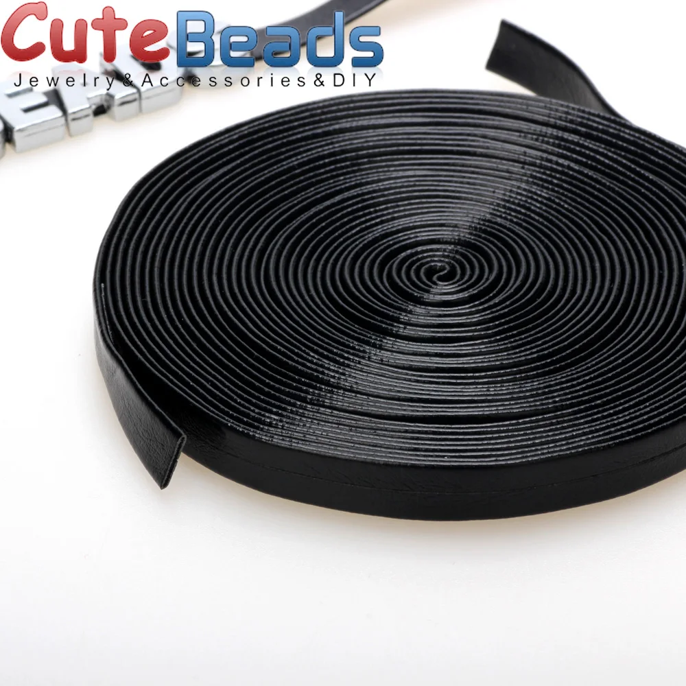 5 ярдов/партия шнуры из ПУ кожи 8 х2 мм|Ювелирная фурнитура и компоненты| |