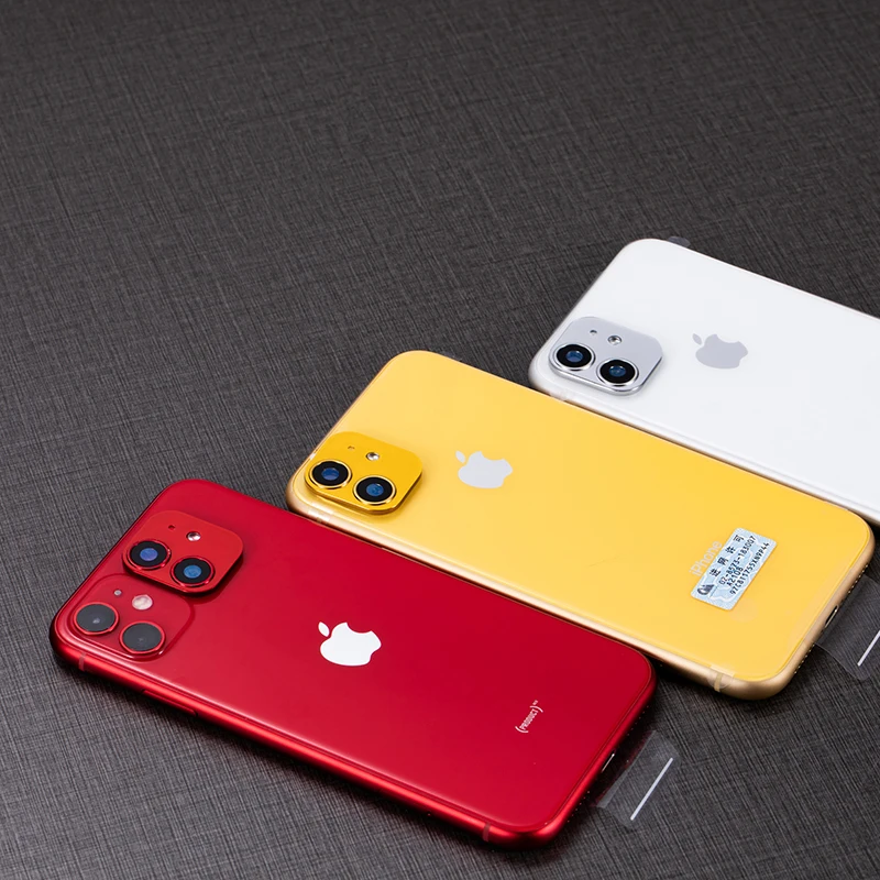 Роскошный Металлический объектив камеры для замены секунд для iPhone 11 Pro Max Защитная кольцевая крышка для iPhone X XR XS MAX Защитная камера