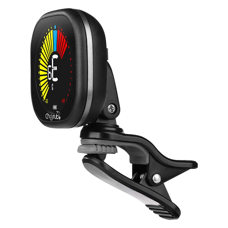 cherub wst 670 elektrische gitarre tuner pedal clip auf mini lcd display usb tuner wiederaufladbare für chromatische gitarre violine ukulele free